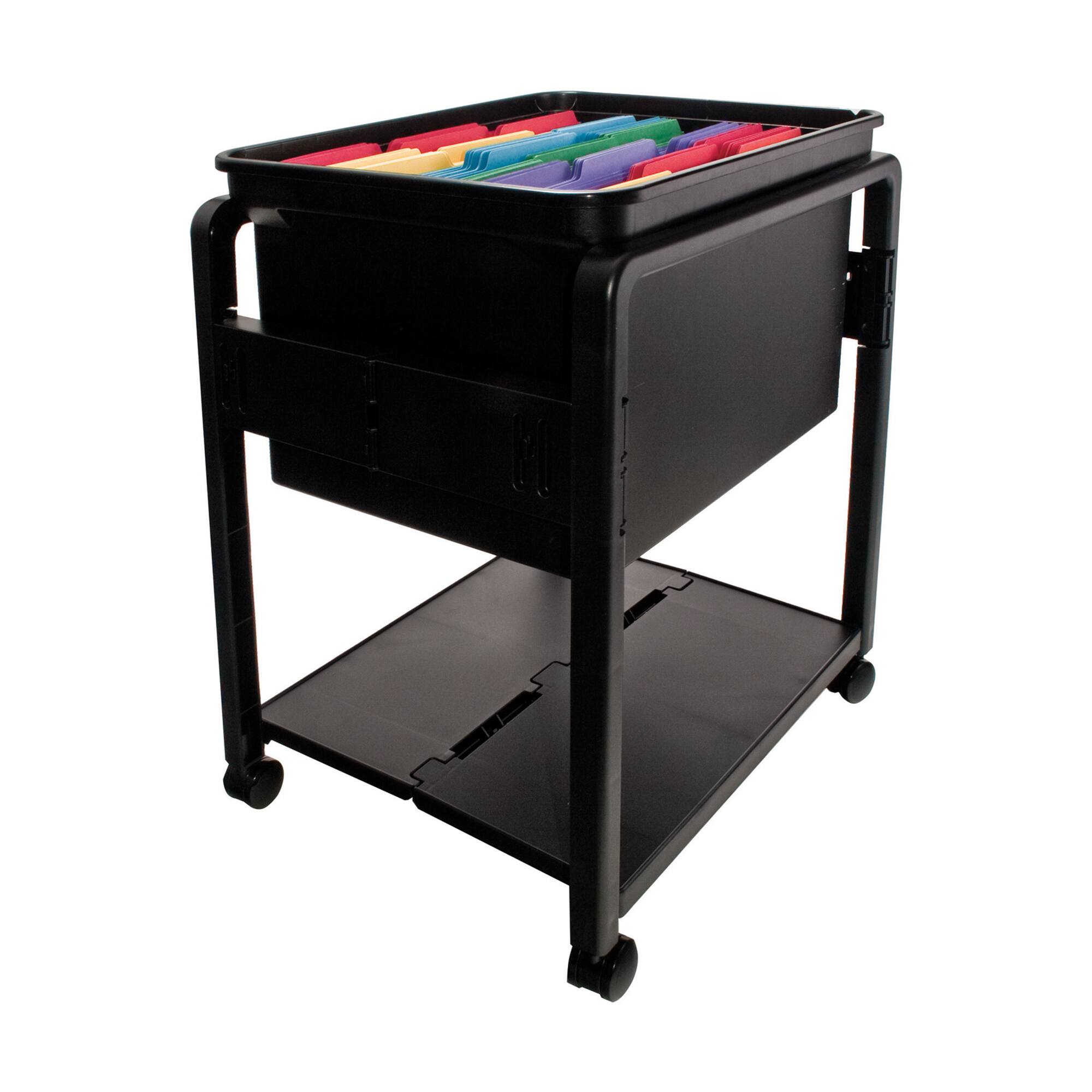 Innovative Storage Designs Folding Mobile File Cart